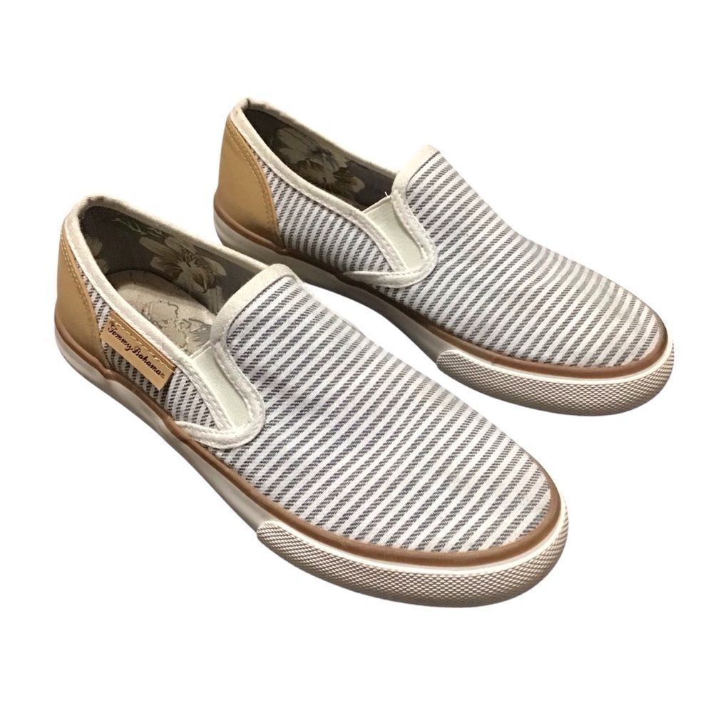 Tommy Bahama Striped Slip-On Shoes 6